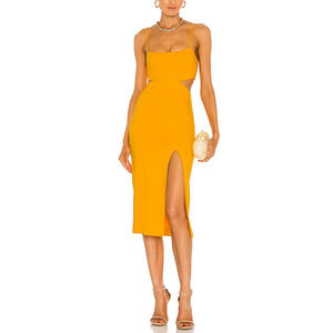 H:Ours 'Haydon' Yellow Rayon Dress Size XXS